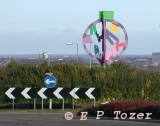 The bizarre Hatch Warren roundabout . . . , photo � E.P.Tozer